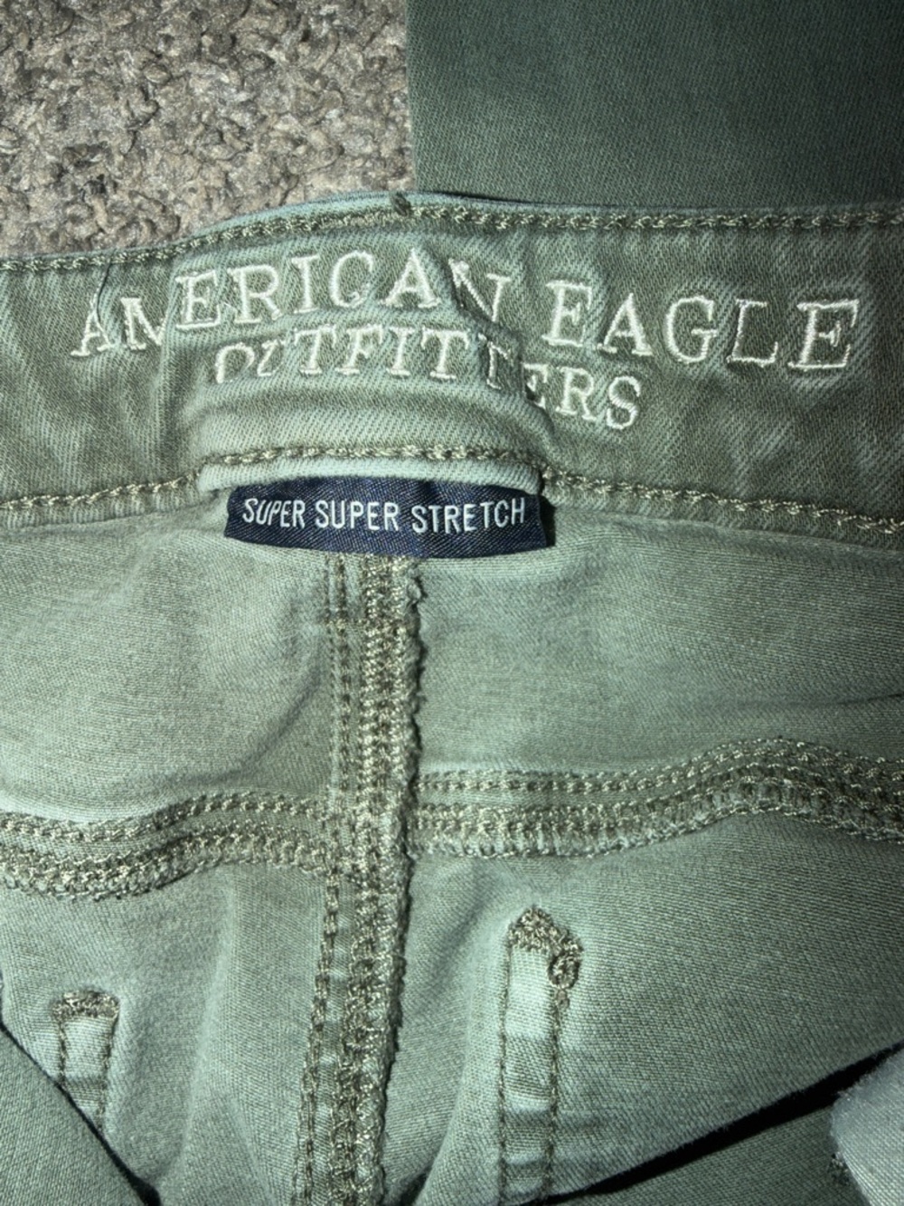American Eagle Outfitters Women's Skinny Jeans in Olive - Picture 5 of 10